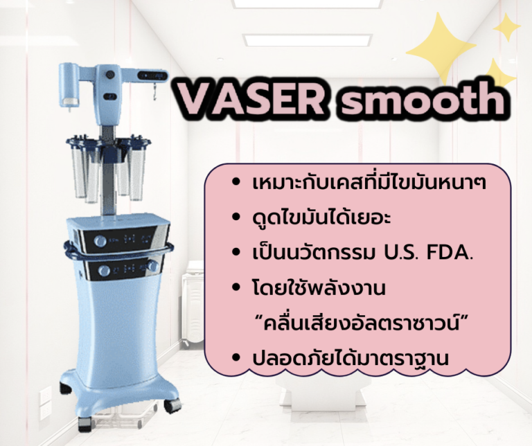 เครื่องดูดไขมัน Vaser smooth2.2 หมอลดา (หมอหนูใหม่) Phuma clinic